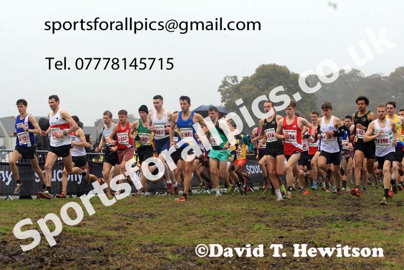 Senior Mens 2023 National Cross Country Relays, Berry Hill Park, Mansfield.  Photo: David T. Hewitson/Sports for All Pics